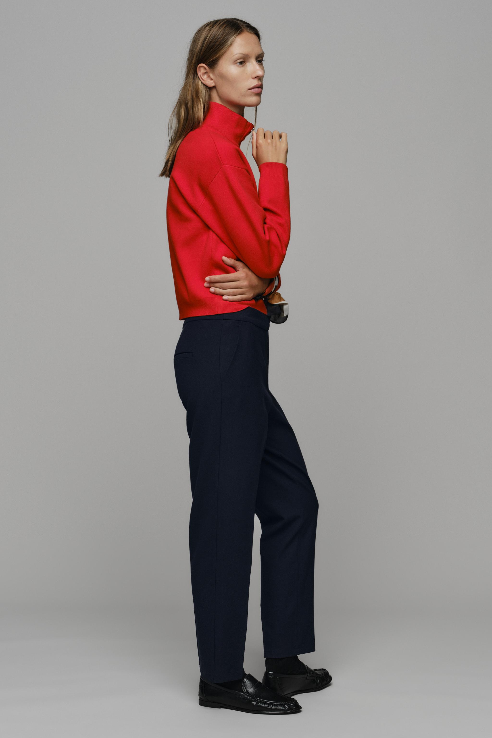 KNIT ZIP-UP JUMPER